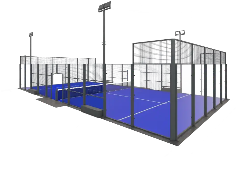 Indoor and outdoor Mobile court sizes