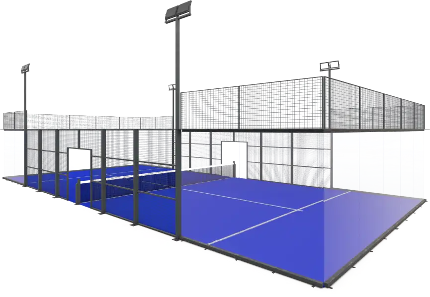 Tournament court perspective view